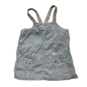 Carter's Infant Corduroy Jumper Dress Size 6 Month — Baby Girl, Cat Face, Cotton